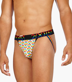 2(X)IST Pride Hearts Cotton Stretch Jock Strap thumbnail 2