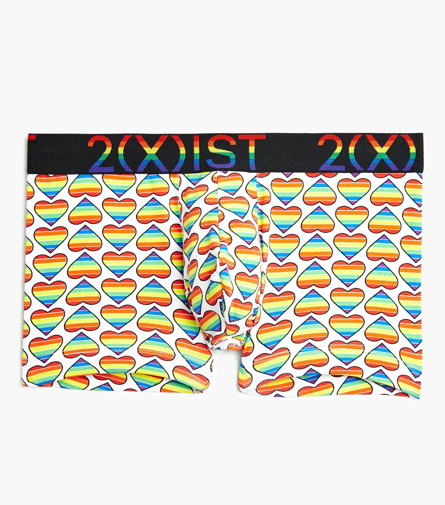 2(X)IST Pride Hearts Cotton Stretch No Show Trunk