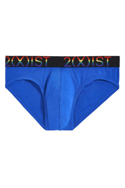 2(X)IST Pride Lapis Blue Cotton Stretch No Show Brief thumbnail 2