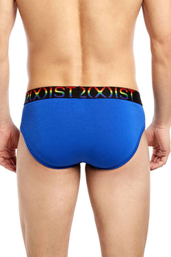 2(X)IST Pride Lapis Blue Cotton Stretch No Show Brief thumbnail 3