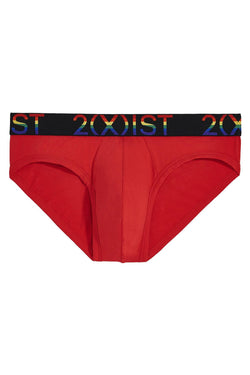 2(X)IST Pride Toreador Red Cotton Stretch No Show Brief thumbnail 2