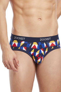 2(X)IST Primary American-Geo Print Graphic Cotton No-Show Brief thumbnail 1