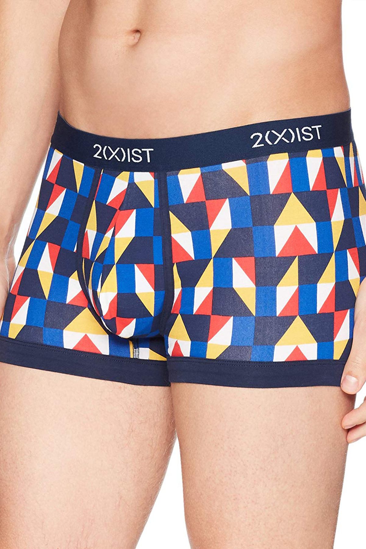 2(X)IST Primary American-Geo Print Graphic Cotton No-Show Trunk