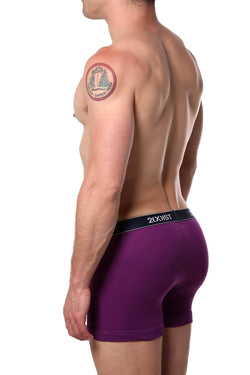 2(X)IST Purple Essential Cotton Boxer Brief thumbnail 2