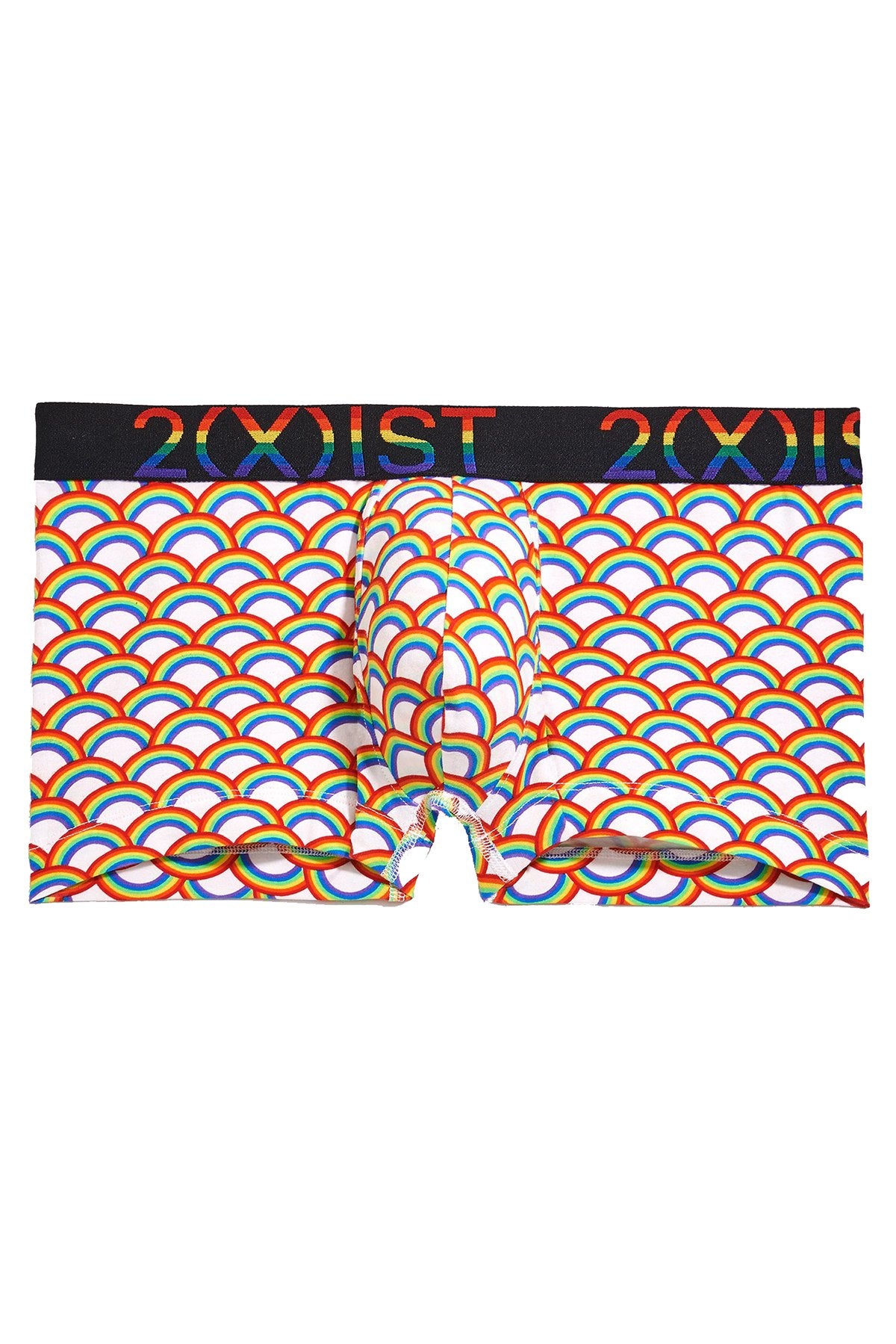2(X)IST Rainbow Geo Pride Cotton Stretch No-Show Trunk