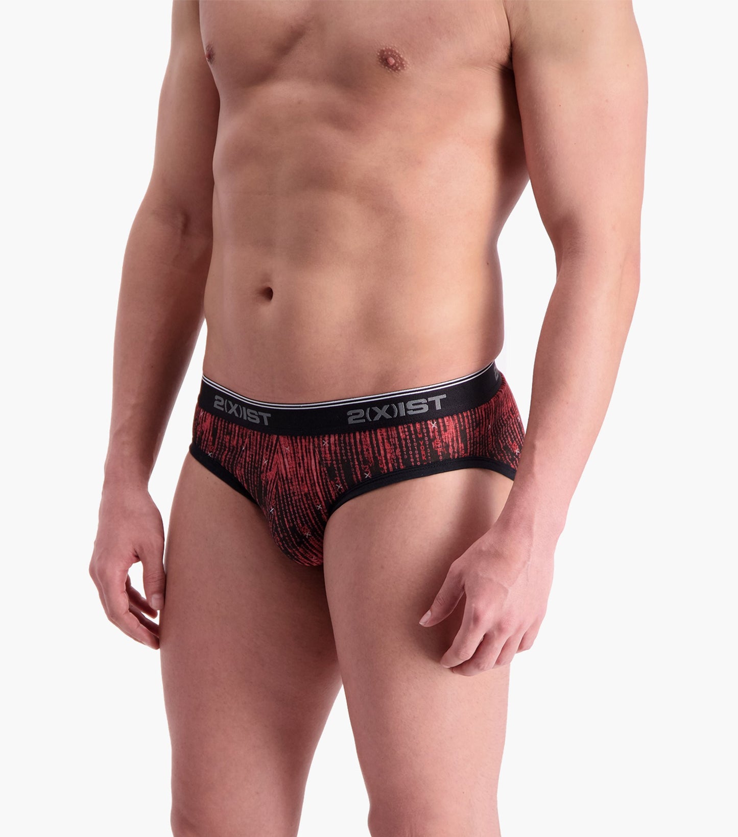 2(X)IST Red Cotton Stretch No-Show Brief 2-Pack