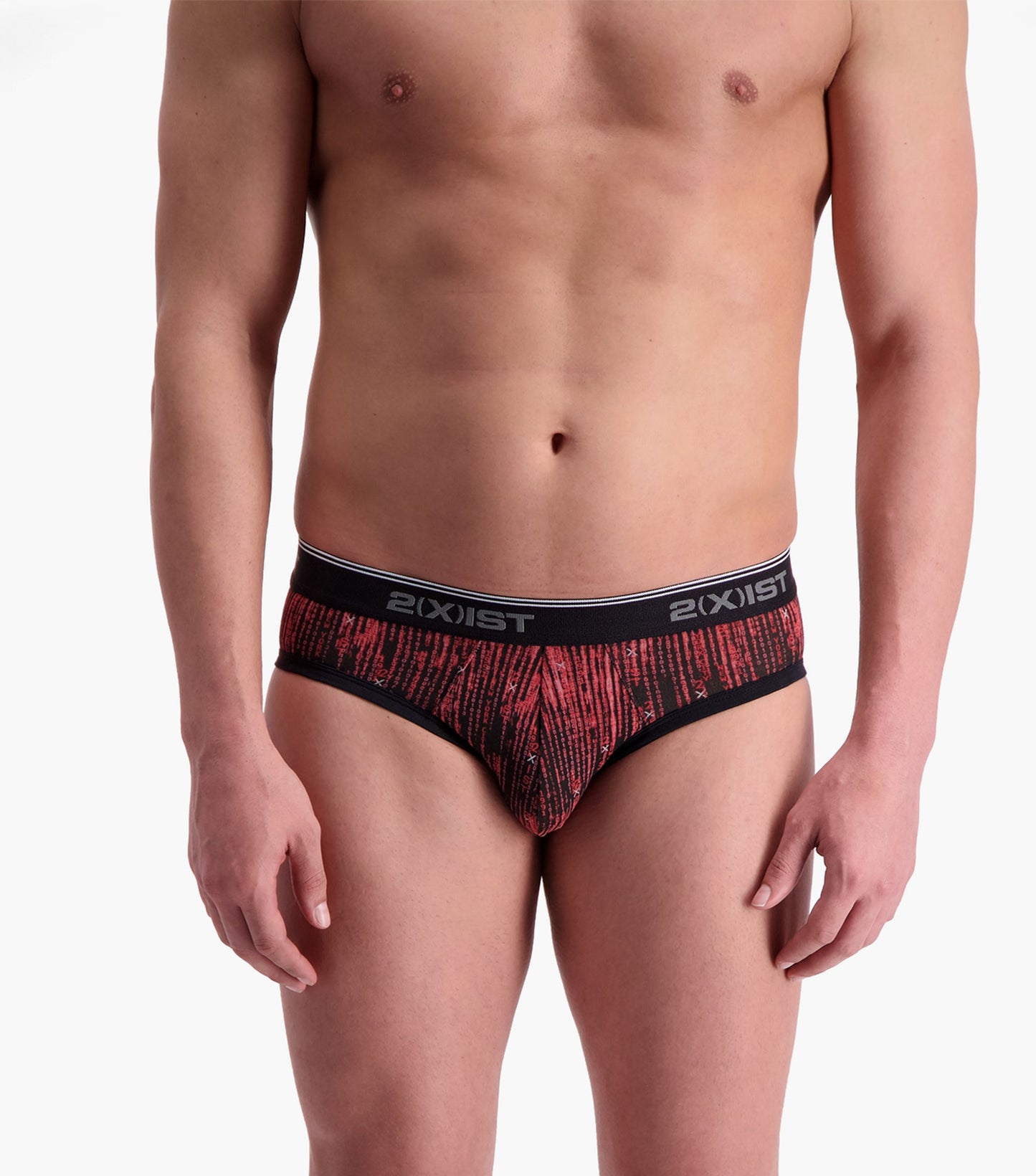 2(X)IST Red Cotton Stretch No-Show Brief 2-Pack