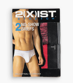 2(X)IST Red Cotton Stretch No-Show Brief 2-Pack thumbnail 4