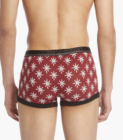 2(X)IST Red Cotton Stretch No Show Trunk 3+1 Bonus Pack thumbnail 3
