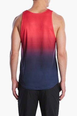 2(X)IST Red-to-Navy Varsity Modern Ombre Tank Top thumbnail 3