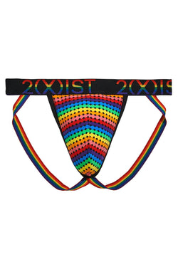 2(X)IST Retro Geo Pride Cotton Stretch Jockstrap thumbnail 3