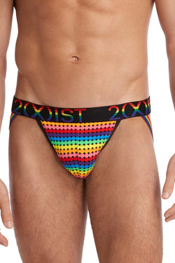 2(X)IST Retro Geo Pride Cotton Stretch Jockstrap thumbnail 2