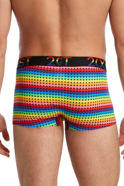 2(X)IST Retro Geo Pride Cotton Stretch No-Show Trunk thumbnail 3