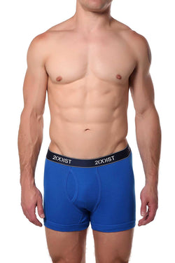 2(X)IST Royal-Blue Essential Cotton Boxer Brief thumbnail 1