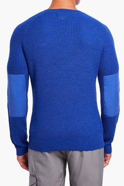2(X)IST Royal-Blue Long-Sleeve Waffle-Knit Sweater thumbnail 3