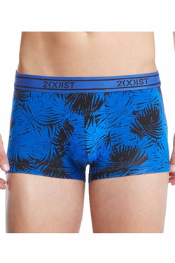 2(X)IST Royal-Blue Palm-Leaf-Print Graphic Modal No-Show Trunk thumbnail 2