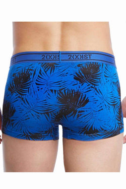2(X)IST Royal-Blue Palm-Leaf-Print Graphic Modal No-Show Trunk thumbnail 3