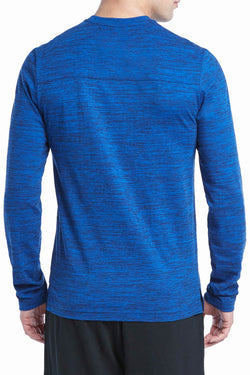2(X)IST Royal-Heather Lounge Long-Sleeve Cotton T-shirt thumbnail 3
