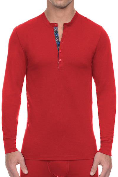 2(X)IST Scotts Red Tartan Tech Henley