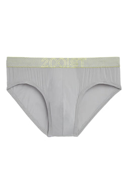 2(X)IST Smoke Grey Speed Dri Mesh No Show Brief thumbnail 2