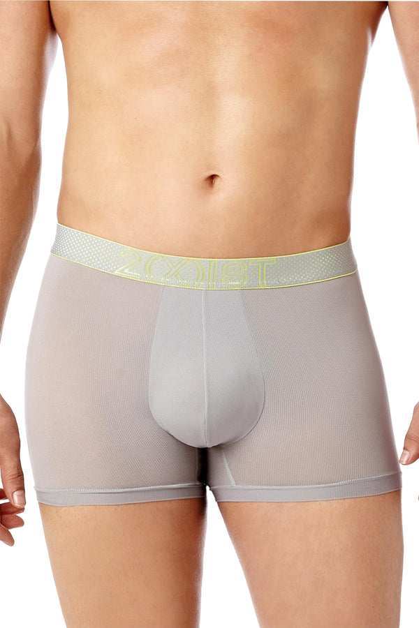 2(X)IST Smoke Grey Speed Dri Mesh No-Show Trunk