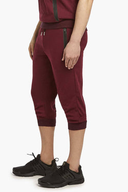 2(X)IST Speckled-Burgundy Sport Crop Lounge Pant thumbnail 2