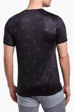2(X)IST Star-Patch Print Mesh Performance V-Neck Tee thumbnail 3