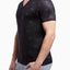 2(X)IST Star-Patch Print Mesh Performance V-Neck Tee