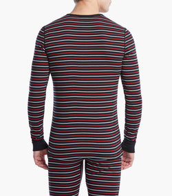 2(X)IST Stripe Essential Cotton Long Sleeve Henley thumbnail 2