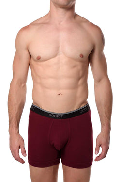 2(X)IST Tawny-Port Essential Cotton-Stretch Boxer Brief thumbnail 1
