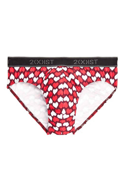 2(X)IST Tawny Port Hearts Graphic Micro No-Show Brief thumbnail 3