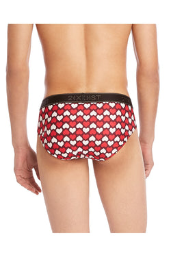 2(X)IST Tawny Port Hearts Graphic Micro No-Show Brief thumbnail 2