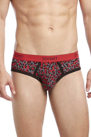 2(X)IST Toreador Cheetah-Print Graphic Cotton No-Show Brief