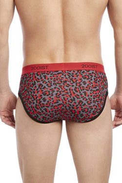 2(X)IST Toreador Cheetah-Print Graphic Cotton No-Show Brief thumbnail 2