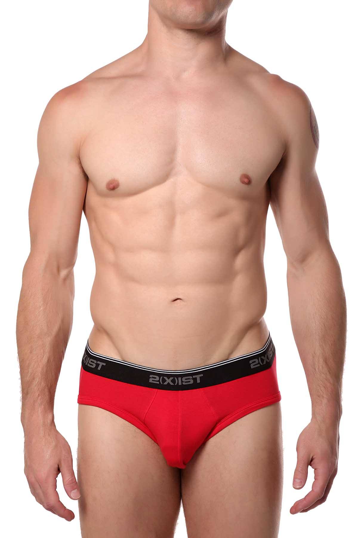 2(X)IST Toreador-Red Essential Cotton-Stretch Brief
