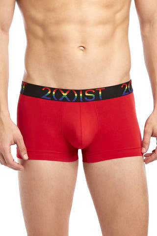2(X)IST Toreador Red Pride Cotton Stretch No Show Trunk