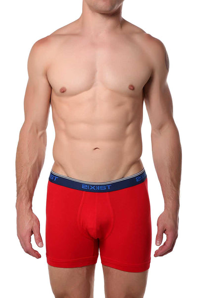 2(X)IST True-Red Essential Cotton-Stretch Boxer Brief