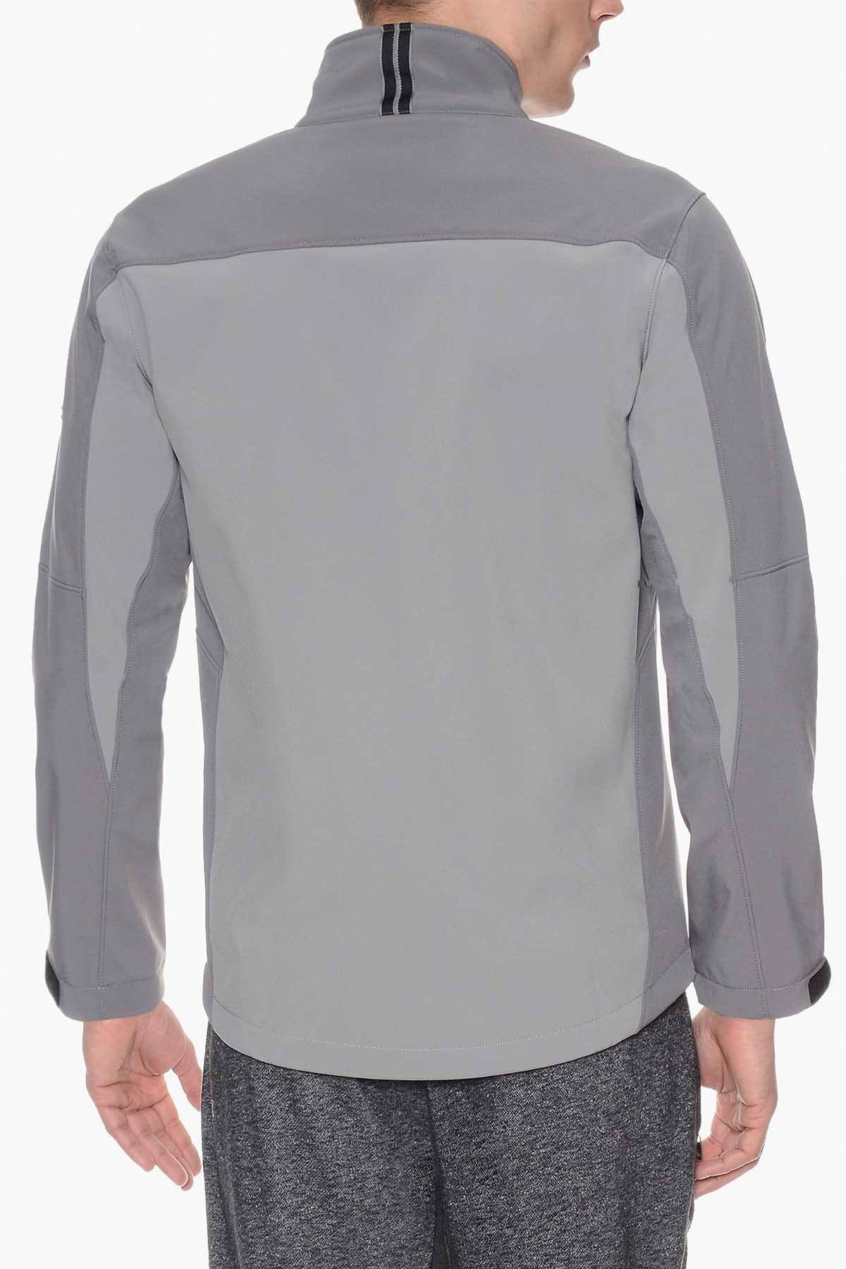 2(X)IST Two-Tone Grey Soft-Shell Full-Zip Jacket