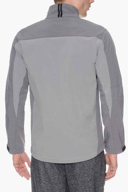 2(X)IST Two-Tone Grey Soft-Shell Full-Zip Jacket thumbnail 4