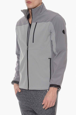 2(X)IST Two-Tone Grey Soft-Shell Full-Zip Jacket thumbnail 2