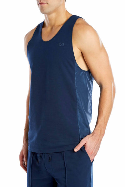 2(X)IST Varisty-Navy Classic Scoop-Neck Tank Top