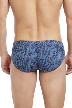 2(X)IST Varsity-Navy Digi-Zebra Print Graphic Cotton Bikini thumbnail 2