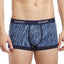 2(X)IST Varsity-Navy Digi-Zebra Print Graphic Cotton No-Show Trunk