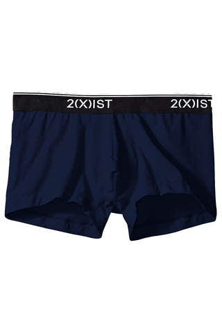 2(X)IST Varsity-Navy Essential Cotton-Stretch No-Show Trunk