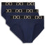 2(X)IST Varsity Navy Luxe No Show Brief 3-Pack