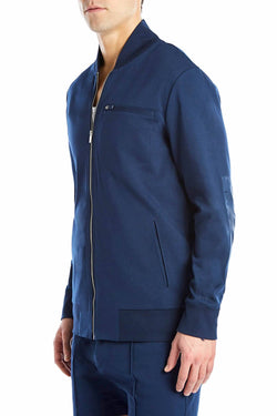 2(X)IST Varsity-Navy Modern Classic Track Jacket thumbnail 2