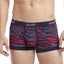 2(X)IST Varsity-Navy/Red Pop-Tiger Print Graphic Cotton No-Show Trunk
