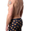 2(X)IST Varsity-Navy Star-Patch Print Graphic Cotton Boxer Brief