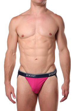 2(X)IST Very-Berry Essential Cotton-Stretch Jockstrap thumbnail 1