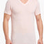 2(X)IST Washed-Rose Mesh V-Neck Tee